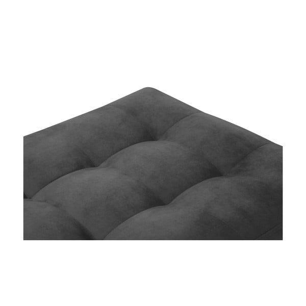 Ciemnoszary aksamitny podnóżek Milo Casa Santo-image-4