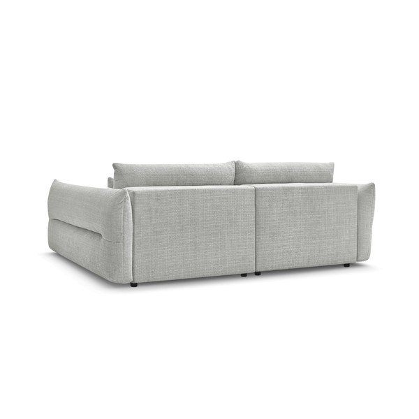 Jasnoszara sofa z tkaniny szenilowej 276 cm Neil – Bobochic Paris-image-4