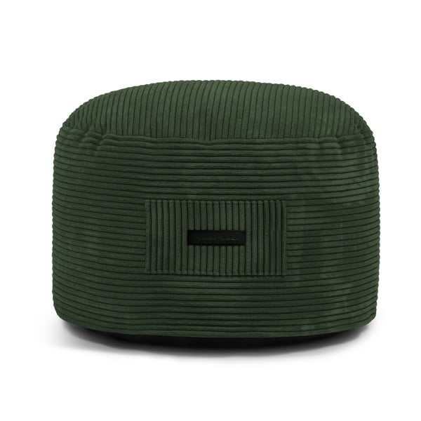 Zielony sztruksowy puf Om 60 – SLOWDOWN