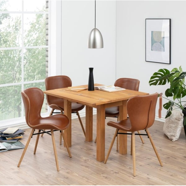 Brązowe krzesła zestaw 2 szt. Batilda – Actona-image-1