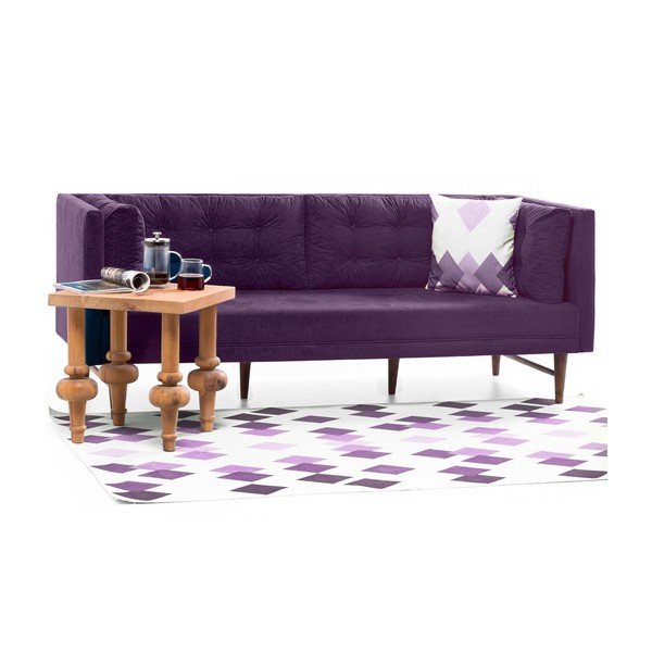 Fioletowa sofa 3-osobowa Balcab Home Eva-image-1