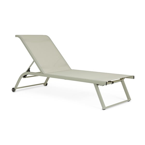Szarobrązowy metalowy leżak ogrodowy Taylor – Bizzotto
