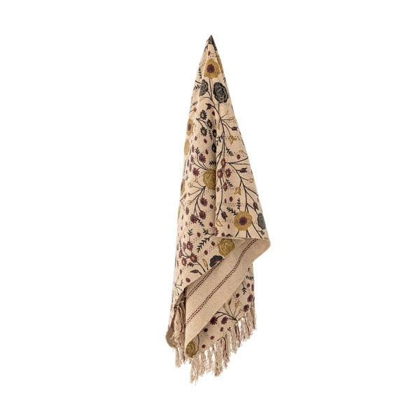 Brązowy koc z bawełny z recyklingu 130x160 cm Eydis – Bloomingville