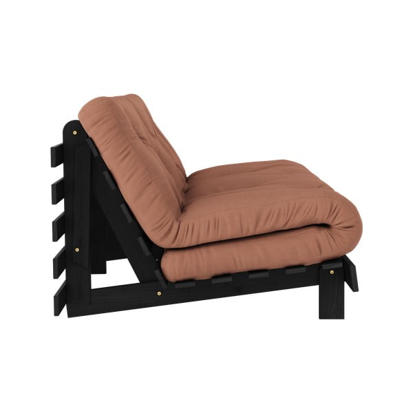 Ceglasta rozkładana sofa 160 cm Roots Black Night – Karup Design-image-4