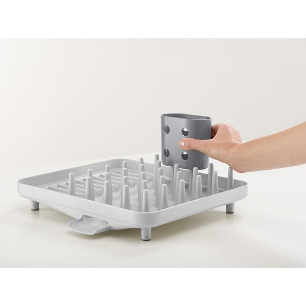 Jasnoszary plastikowy ociekacz 33,5x31,5 cm Duo – Joseph Joseph-image-4