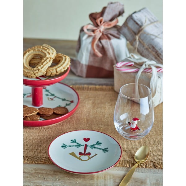 Kremowe kamionkowe talerze deserowe ze świątecznym motywem zestaw 2 szt. ø 16 cm Yule – Bloomingville-image-2