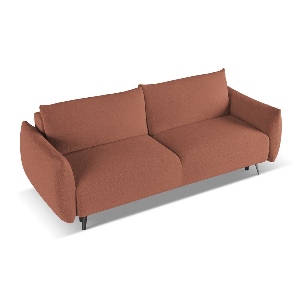 Różowa sofa 230 cm Malie – Makamii (zdjęcie 4)