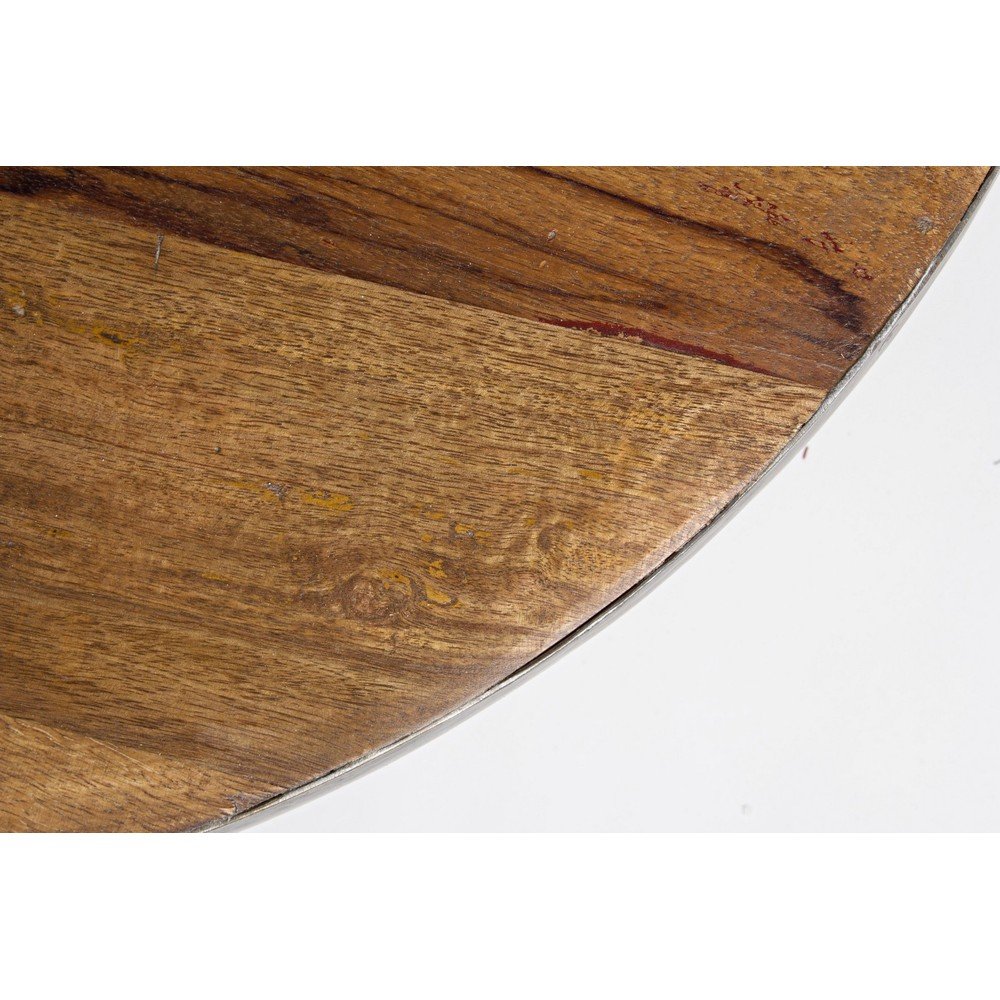 Szaro-naturalny metalowy okrągły stolik ø 70 cm Lancaster – Bizzotto (zdjęcie 10)