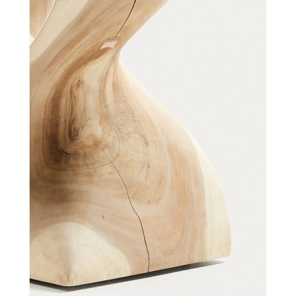 Stolik z litego drewna munggur 30x30 cm Hakon – Kave Home-image-2