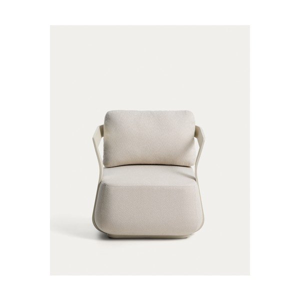 Kremowy tapicerowany fotel ogrodowy Tamaris – Kave Home-image-2