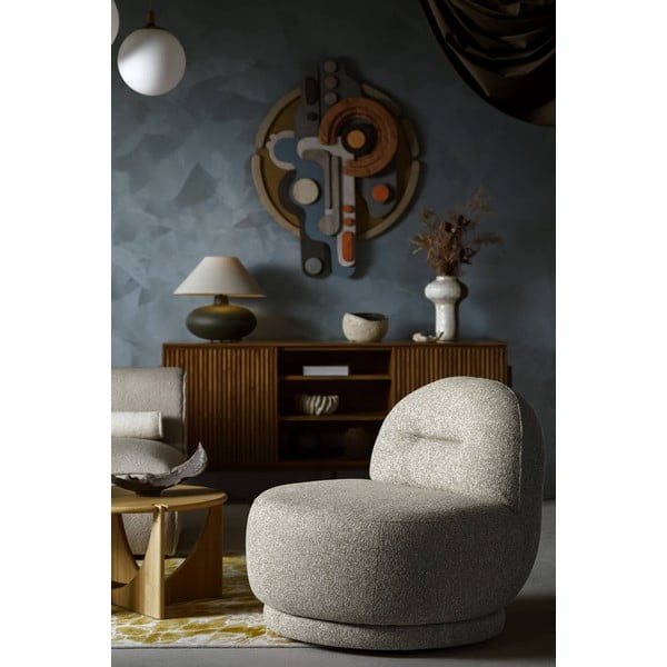 Szarobrązowy fotel Ovo – Miuform-image-1