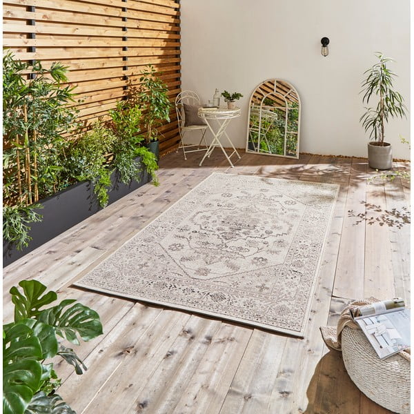 Kremowy dywan odpowiedni na zewnątrz 170x120 cm Miami – Think Rugs-image-1