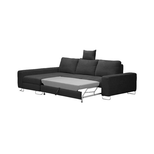 Ciemnoszary rozkładany narożnik lewostronny z poduszkami Windsor & Co Sofas Alpha-image-2