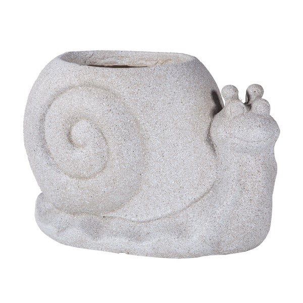 Cementowa doniczka w kształcie ślimaka Shaun Snail, dł. 40,5 cm