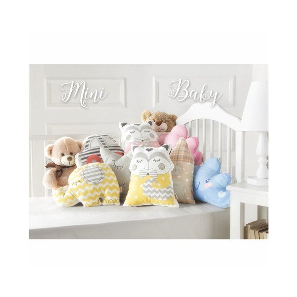 Żółta poduszka dziecięca z domieszką bawełny Mike & Co. NEW YORK Pillow Toy Star, 35x35 cm-image-1