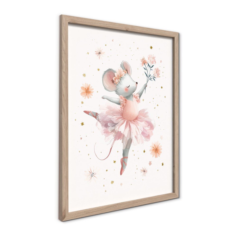 Obrazek dziecięcy 30x40 cm Mouse Ballerina – Styler (zdjęcie 5)