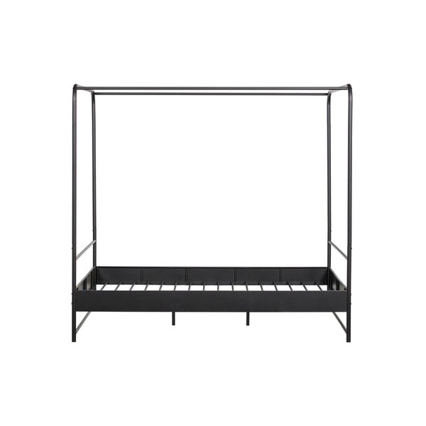Czarne metalowe łóżko dwuosobowe vtwonen Bunk, 160x200 cm-image-3