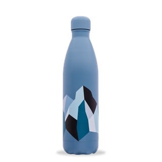 Niebieska butelka podróżna ze stali nierdzewnej 750 ml ALTITUDE x Severine Dietrich – Qwetch