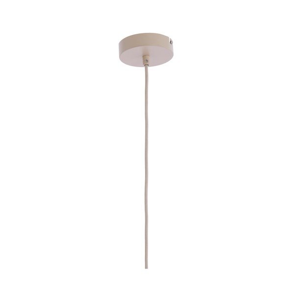 Kremowa lampa wisząca z tekstylnym kloszem Satilla – Light & Living-image-3