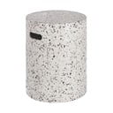 Biały betonowy stolik Kave Home Jenell, ⌀ 35 cm