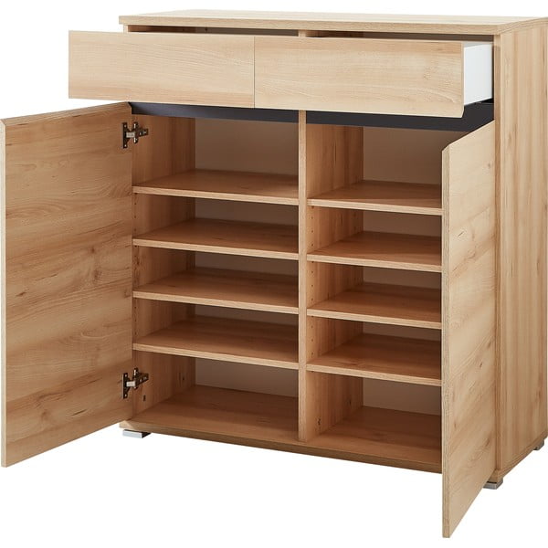 Szafka na buty w dekorze buku z szufladami Lissabon – Germania-image-1