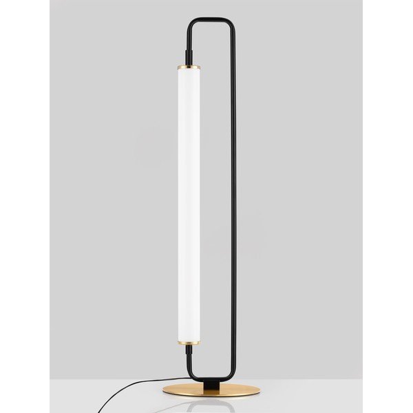 Biała/w kolorze matowej czerni metalowa lampa stołowa LED (wysokość 68 cm) Wetro – Nova Luce-image-3