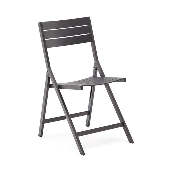 Czarne metalowe krzesło ogrodowe Torreta – Kave Home