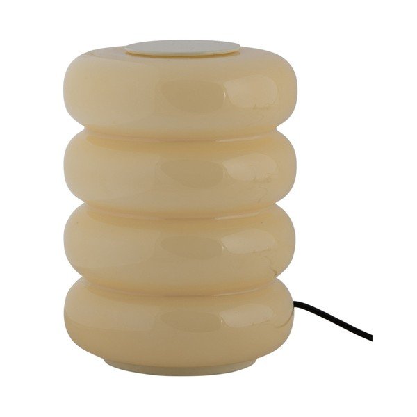 Jasnożółta szklana lampa stołowa LED (wysokość 16,5 cm) Aro – Leitmotiv