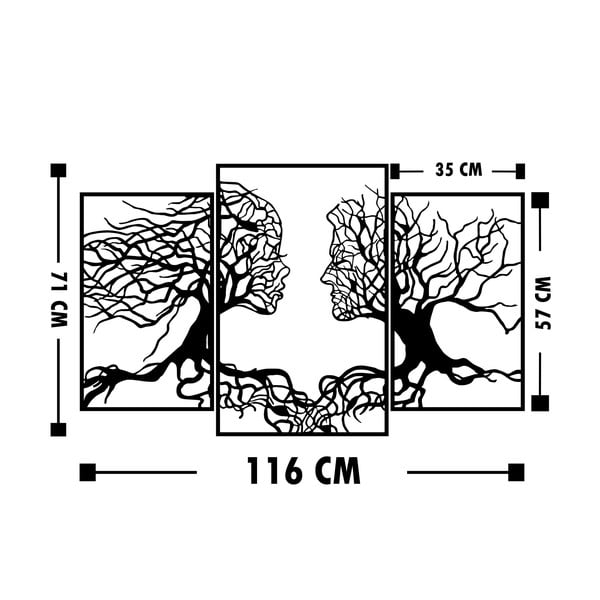 Czarna dekoracja ścienna Wallity Love on First Sight-image-3