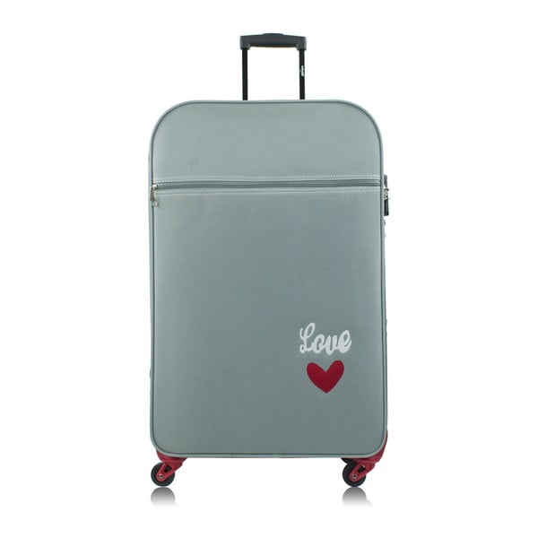 Jasnozielona walizka na kółkach INFINITIF Love, 77 l