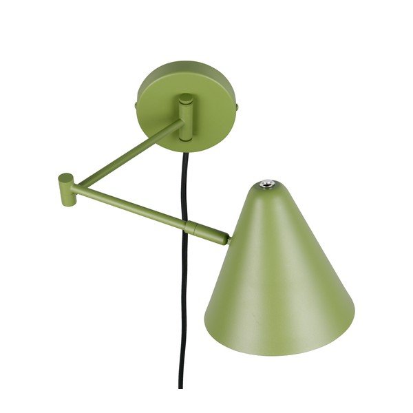 Zielony kinkiet z elastyczną konstrukcją do kontaktu ø 15 cm Cosima – Trio-image-4