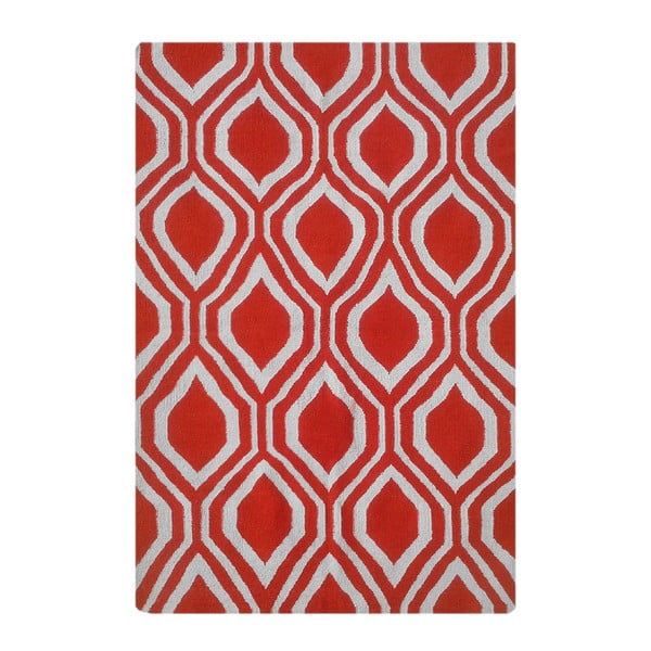 Wełniany dywan Kilim 65 Orange, 160x220 cm