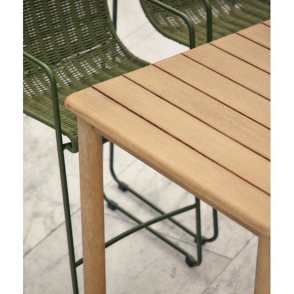 Ogrodowy stolik barowy z litego drewna akacjowego 138x78 cm Sori – Kave Home-image-2