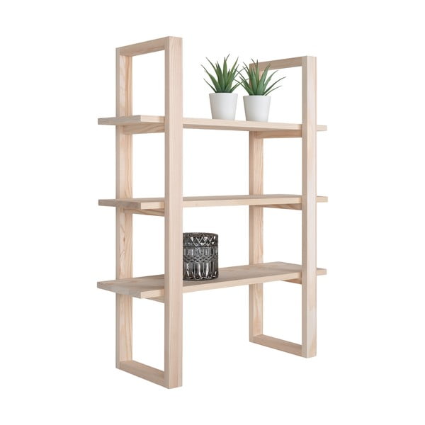 Piętrowa półka z litego drewna paulowni 48 cm Santiago – House Nordic-image-2