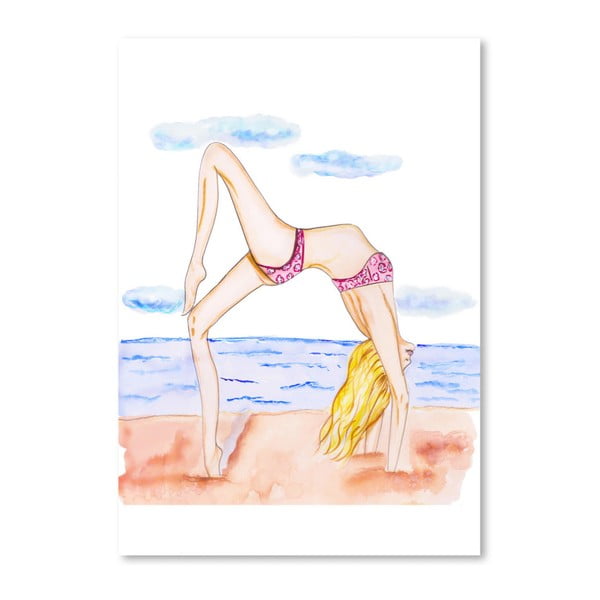 Plakat Americanflat Beach Pilates, 42x30 cm