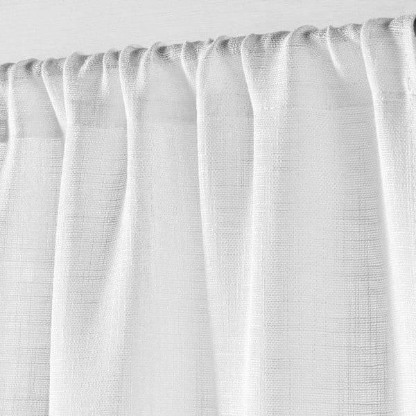 Biała zasłona na drzwi 90x200 cm Haltona – douceur d'intérieur-image-2