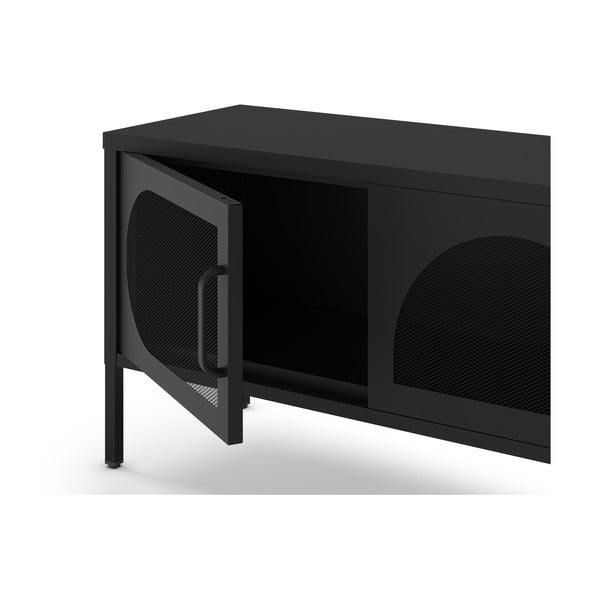 Czarna szafka pod TV 180x50 cm Tayra – Marckeric-image-4