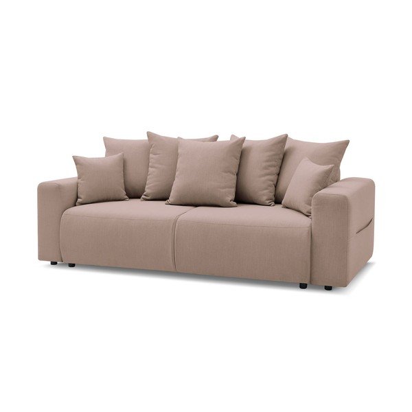 Jasnoróżowa sofa rozkładana Envy – Bobochic Paris-image-3
