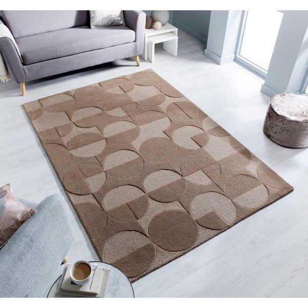 Brązowy dywan z wełny Flair Rugs Gigi, 120x170 cm-image-4