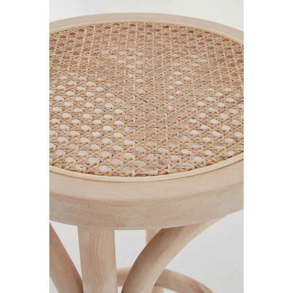 Rattanowe hokery zestaw 2 szt. w naturalnym kolorze (wysokość siedziska 65,5 cm) Koster – Jotex-image-3
