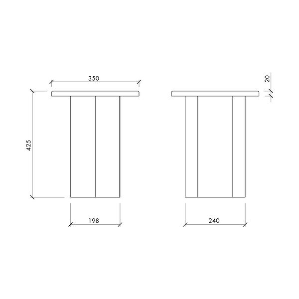 Metalowy okrągły stolik ø 35 cm Sato – noo.ma-image-3