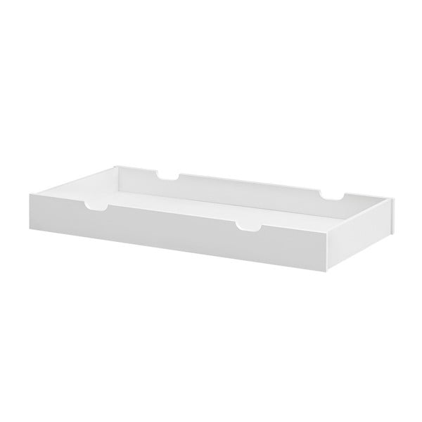 Biała szuflada pod łóżko dziecięce 60x120 cm Moon – Pinio