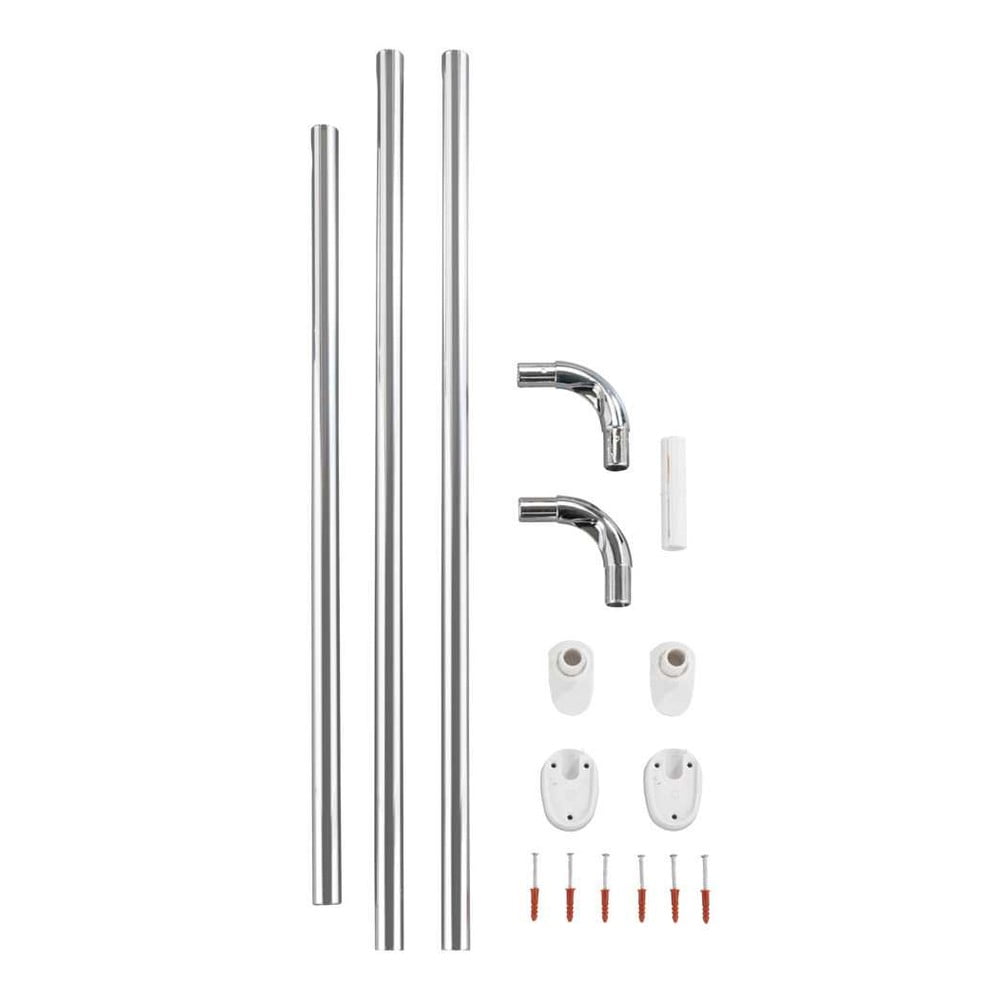 Uniwersalny narożny drążek na zasłonę prysznicową Wenko Shower Curtain Rod (zdjęcie 7)