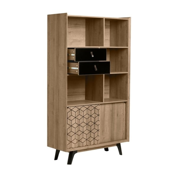 Regał w dekorze drewna dębowego Marckeric Ceilan-image-2