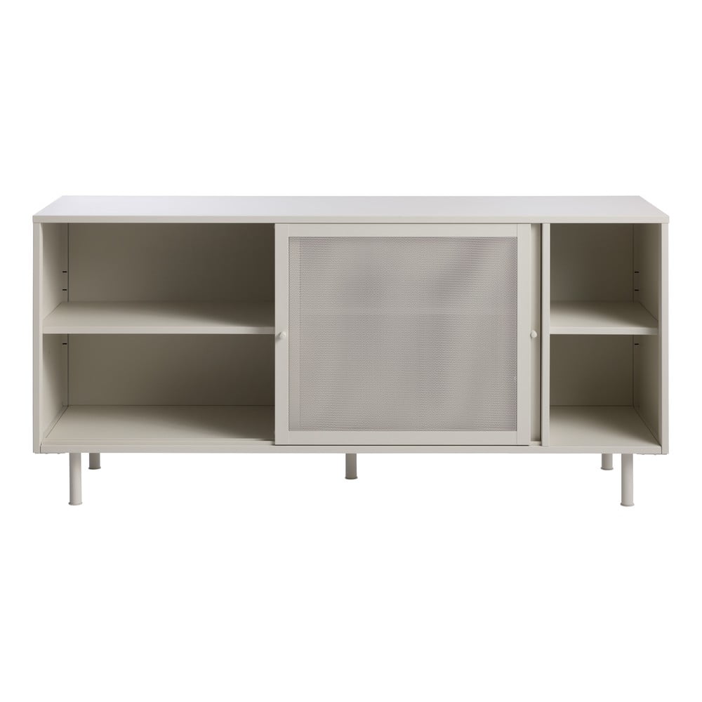 Szara metalowa komoda z drzwiami przesuwnymi 160x75x47 cm Veep – Unique Furniture (zdjęcie 4)
