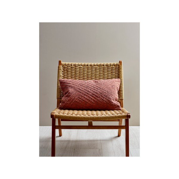 Czerwono-różowa bawełniana poduszka Södahl Amanda, 40x60 cm-image-1