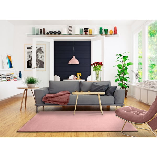 Różowy dywan Universal Berna Liso, 60x110 cm-image-1
