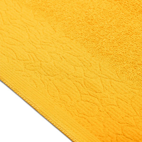 Żółte bawełniane ręczniki zestaw 3 szt. frotte Flos – Restilo-image-2