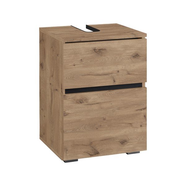 Szafka pod umywalkę w dekorze dębu 40x55 cm Wisla – Støraa-image-1