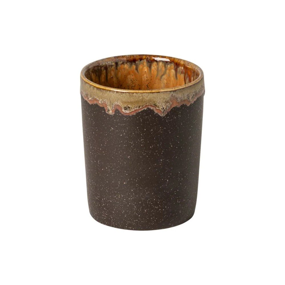 Brązowy kamionkowy kubek na szczoteczki do zębów Poterie Bath – Casafina